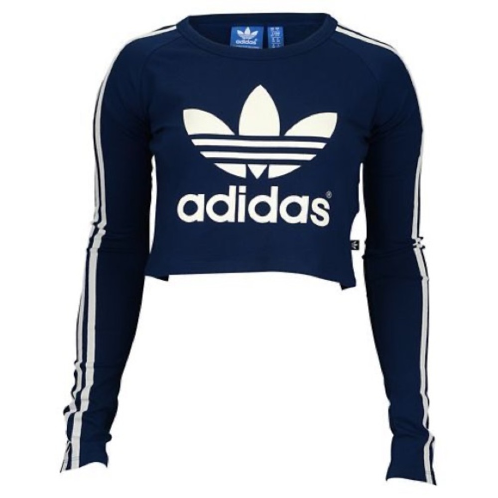 Adidas Originals Paris Cropped Long Sleeve Top ✨